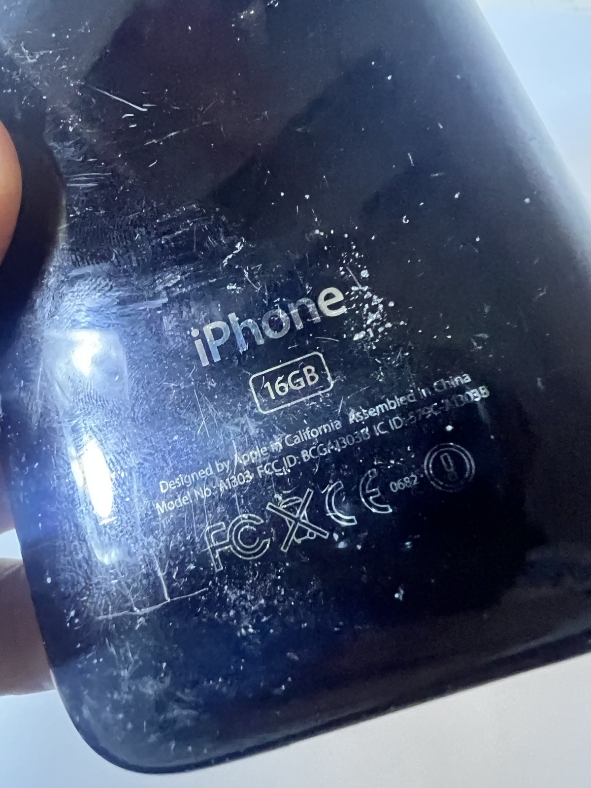Apple iPhone 3GS 16GB Black AT&T MC135LL/A A1303 RARE iOS 4.3.4 FAIR Condition!