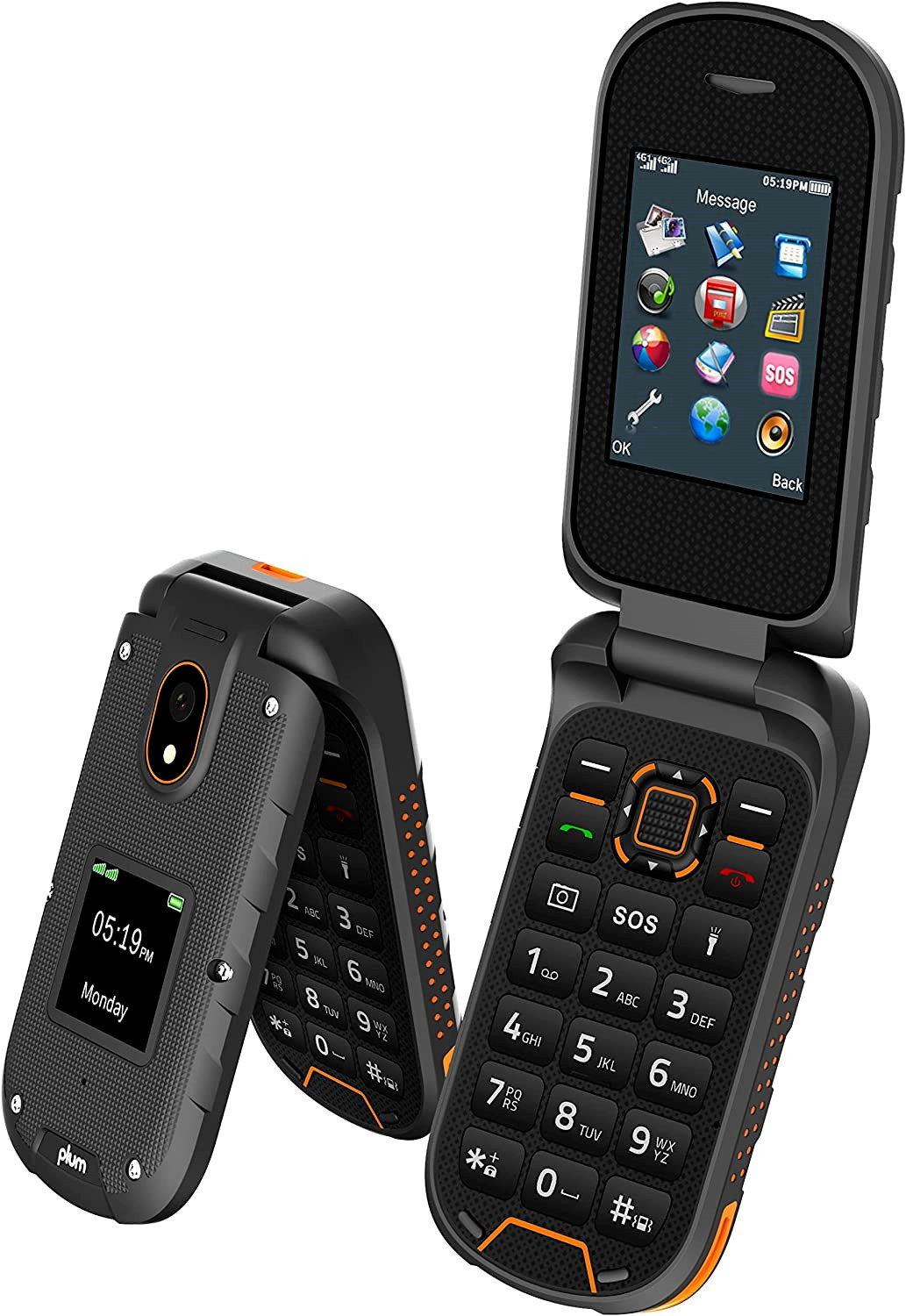 Plum RAM Plus | 4G LTE Rugged Flip Phone| Water/Shock Proof – TMobile