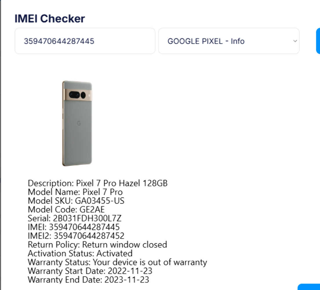 Google Pixel 7 Pro 128GB Hazel GE2AE Cracked Screen Touch Not Working Clean IMEI