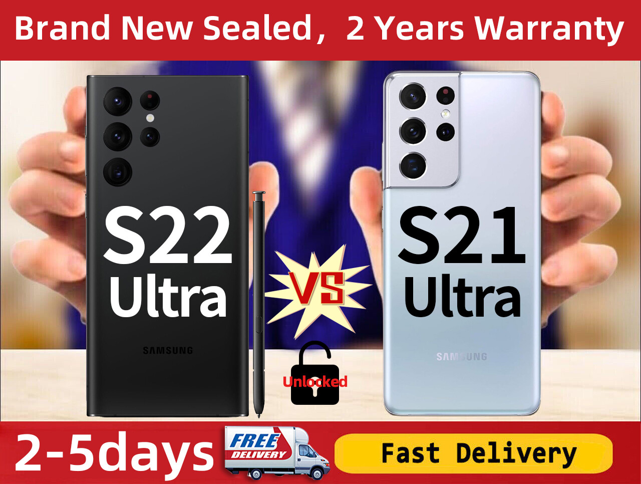 FACTORY NEW SEALED SAMSUNG GALAXY S23 ULTRA/S22/S22 ULTRA 5G GSM CDMA UNLOCKED