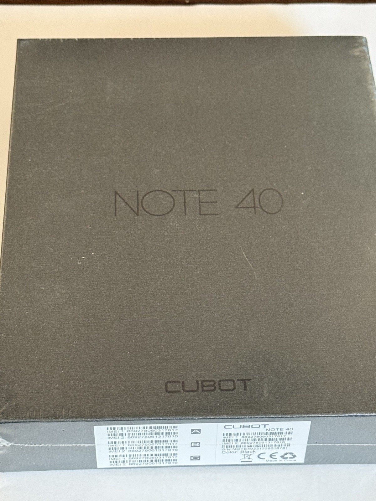 Cubot Note 40 * Black * 12G + 256GB * New-Sealed * 6.56” Screen