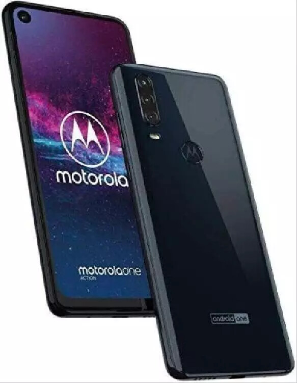 Motorola One Action Single SIM Original 128GB 4GB RAM Android 12.0MP Phone 6.3″