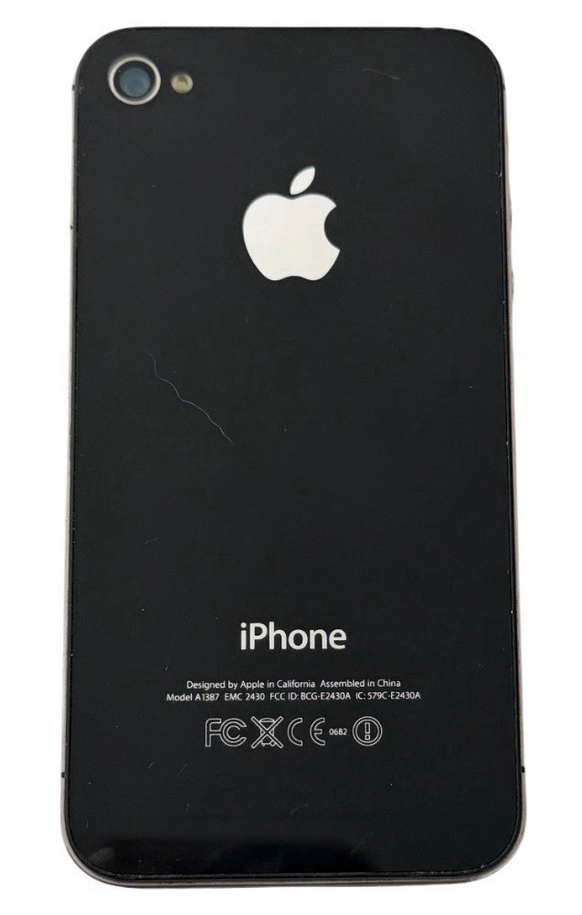Apple iPhone 4s 16GB Black A1387 iOS 3.5in 5MP GSM 850 Wi-Fi GPS (UNTESTED)