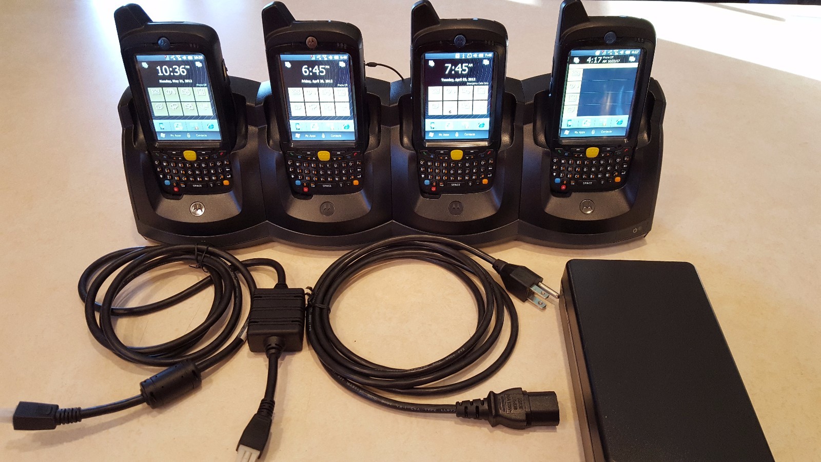 LOT OF 4 MOTOROLA MC659B-PB0BAA00100 CELLULAR BARCODE SCANNER *NO CAMERA *NICE*