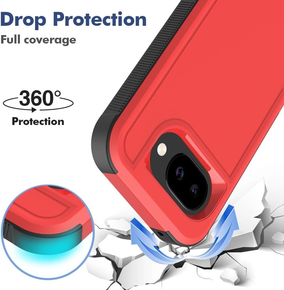 Google Pixel 10A Case, Military Grade Drop Tested with HD Screen Protector, Rugg