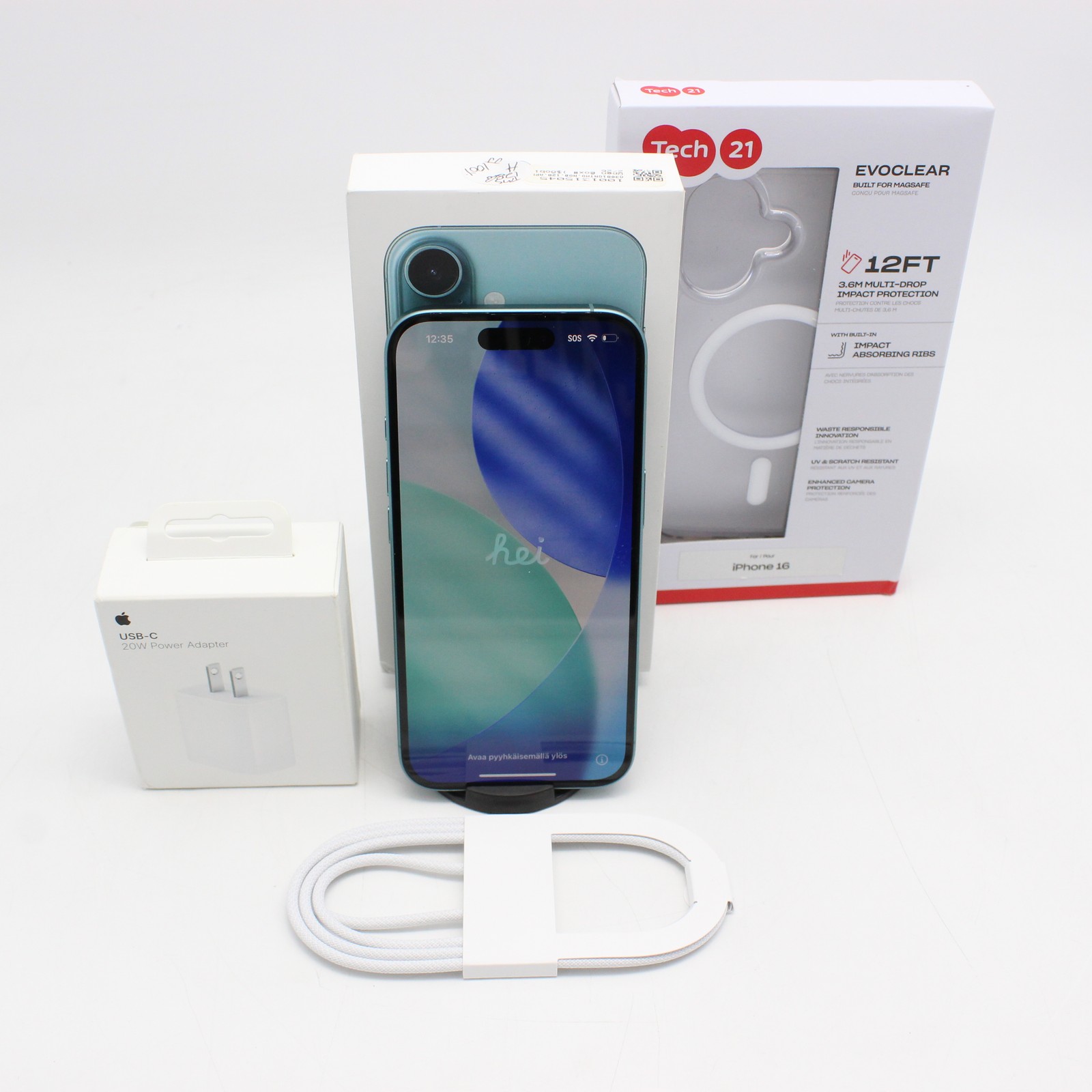 Apple iPhone 16 A3081 128GB Bundle | MYAW3LL/A | Teal | T-MOBILE ONLY