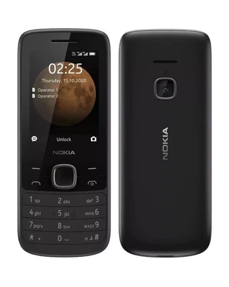 Nokia 225 4G FM radio Bluetooth Dual SIM 0.3MP 128MB 64MB RAM Mobile Phone