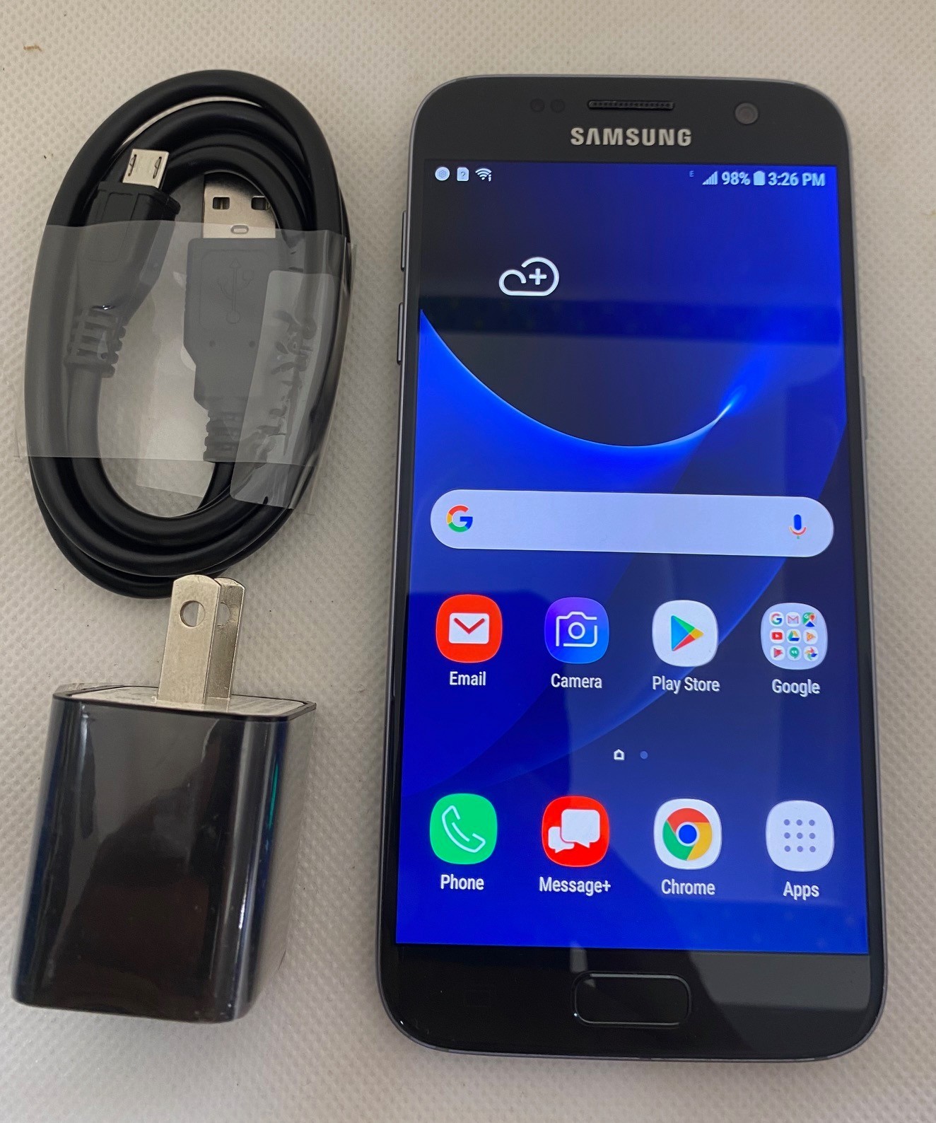 Samsung Galaxy S7 SM-G930V Verizon/GSM unlocked -Black -Used-Fair