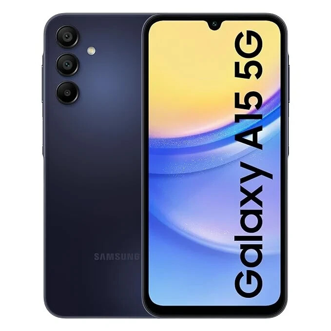 (VERIZON) Samsung Galaxy A15 5G SM-A156U 64GB Blue Black – A GRADE