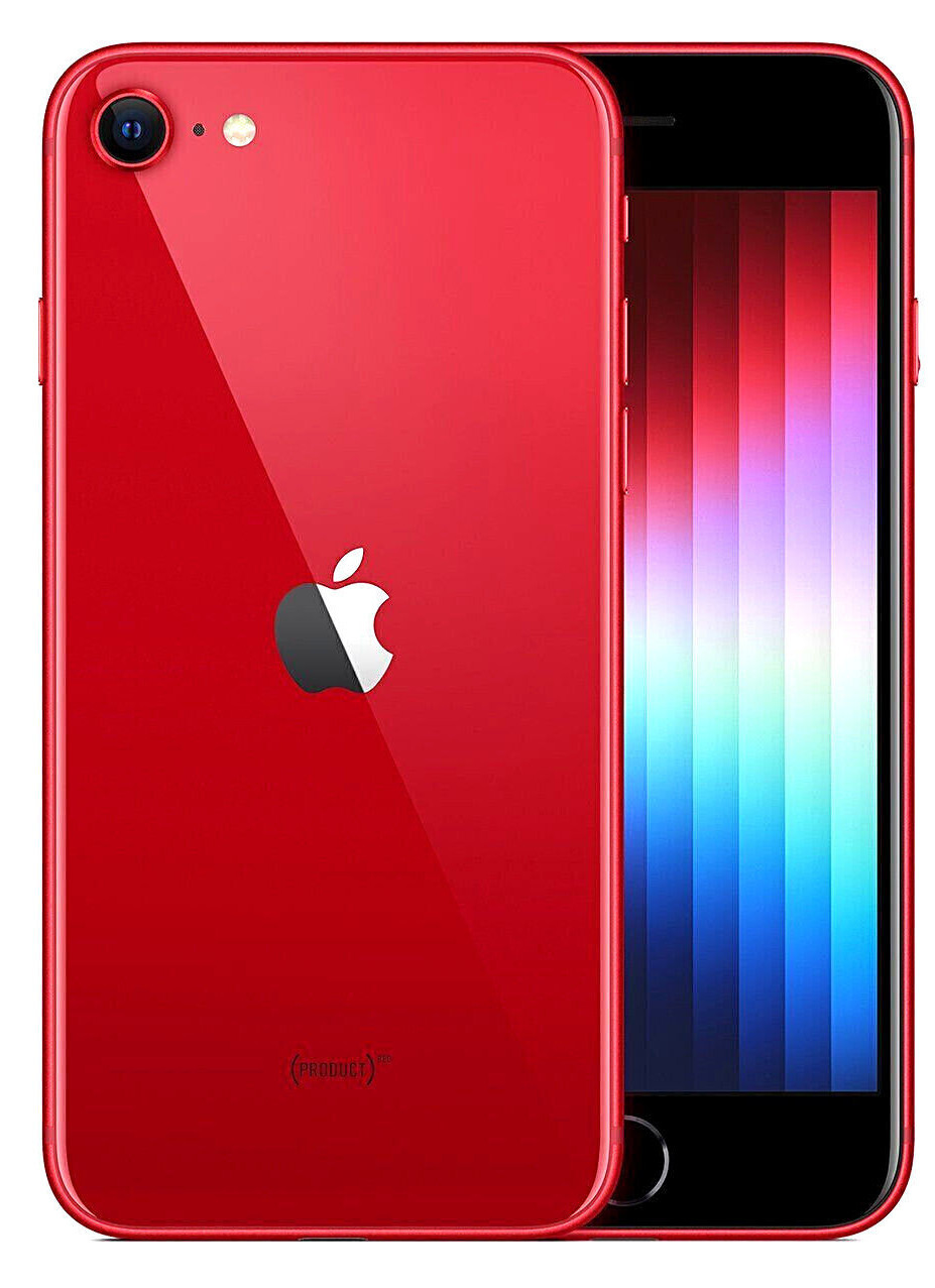 Apple iPhone SE 2022 5G 3rd Gen 10/10 GSM 🔓 Unlocked BLK RED WHT 1 Yr Warranty