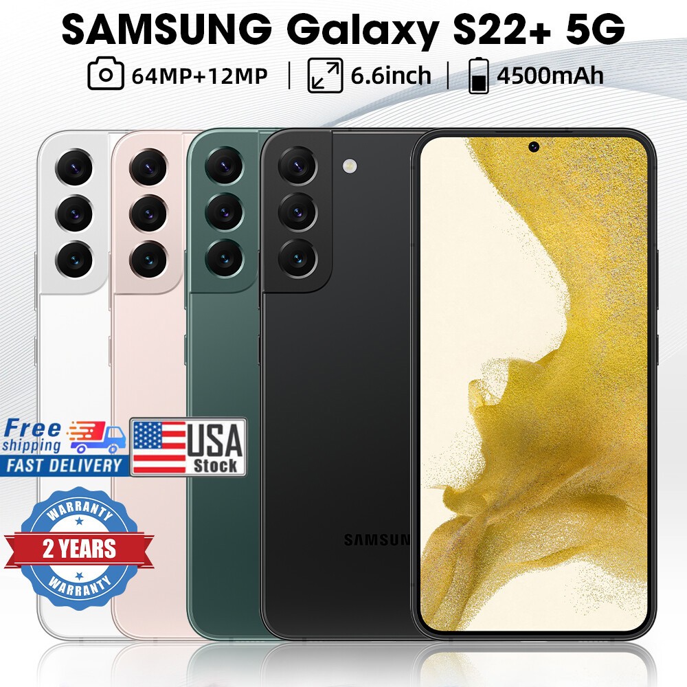 NEW SEALED Samsung Galaxy S22+ Plus 5G SM-S906U 128GB GSM+CDMA Factory Unlocked