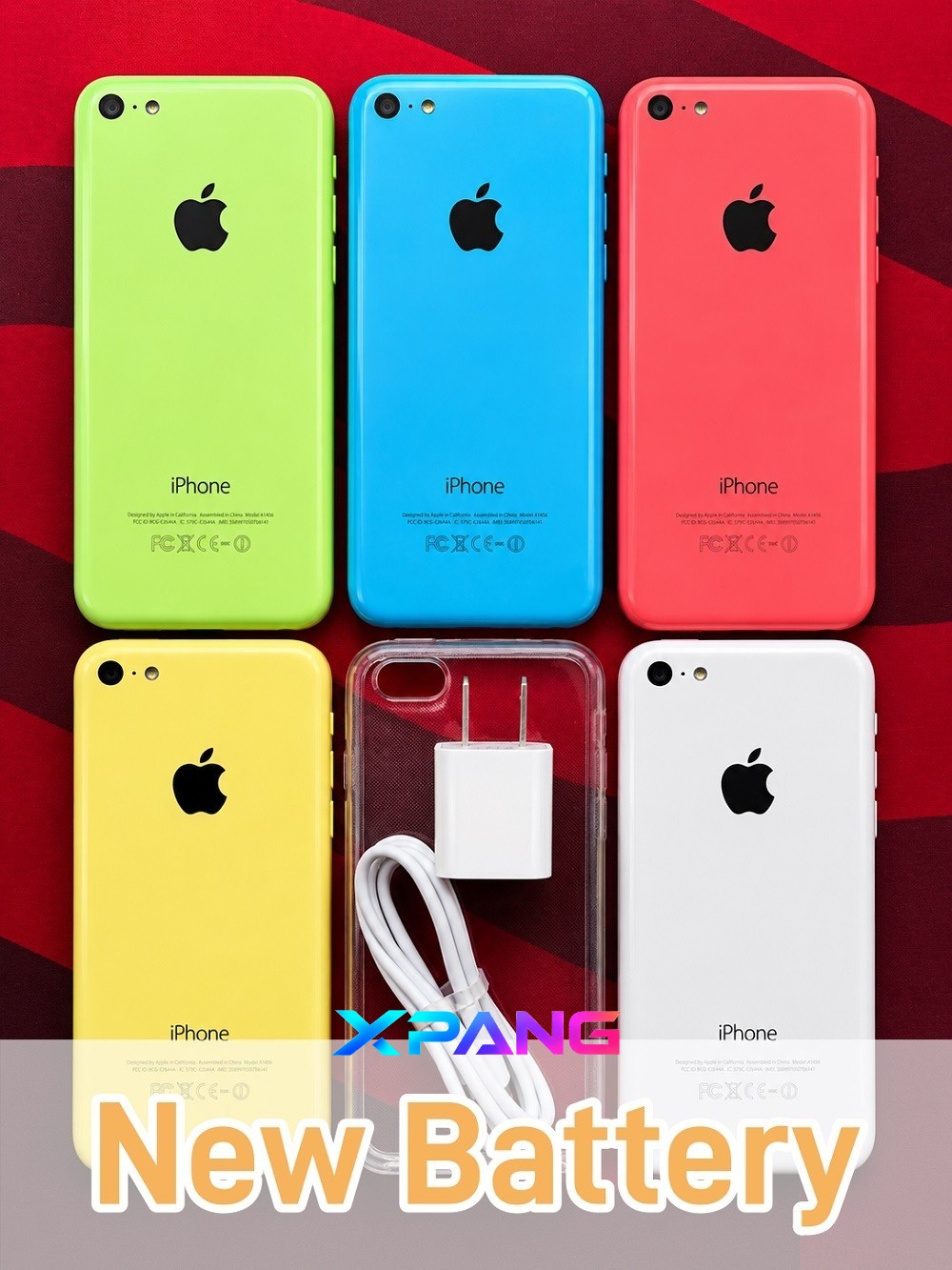 Apple iPhone 5C Unlocked New Battery 8/16/32GB BLUE/GREEN/PINK/WHITE/ #XPAN