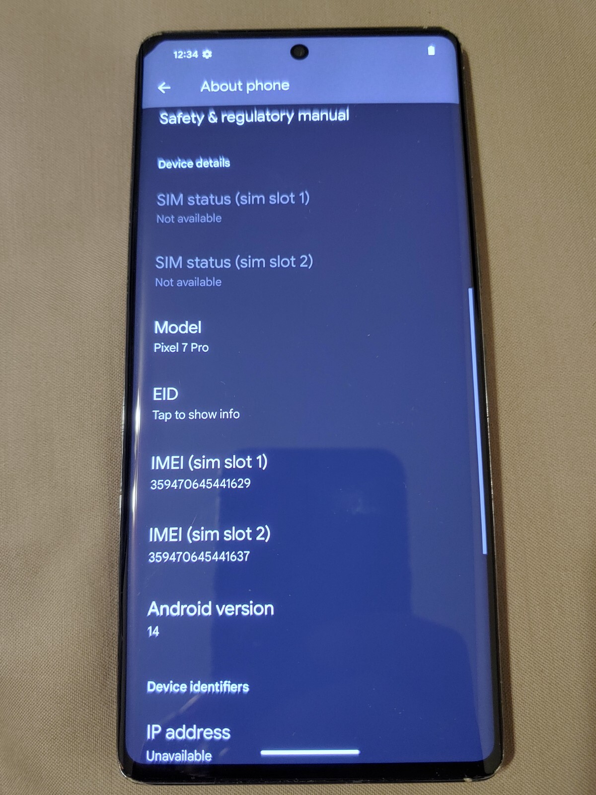 *READ* Google Pixel 7 Pro 128GB Obsidian Black Factory Unlocked