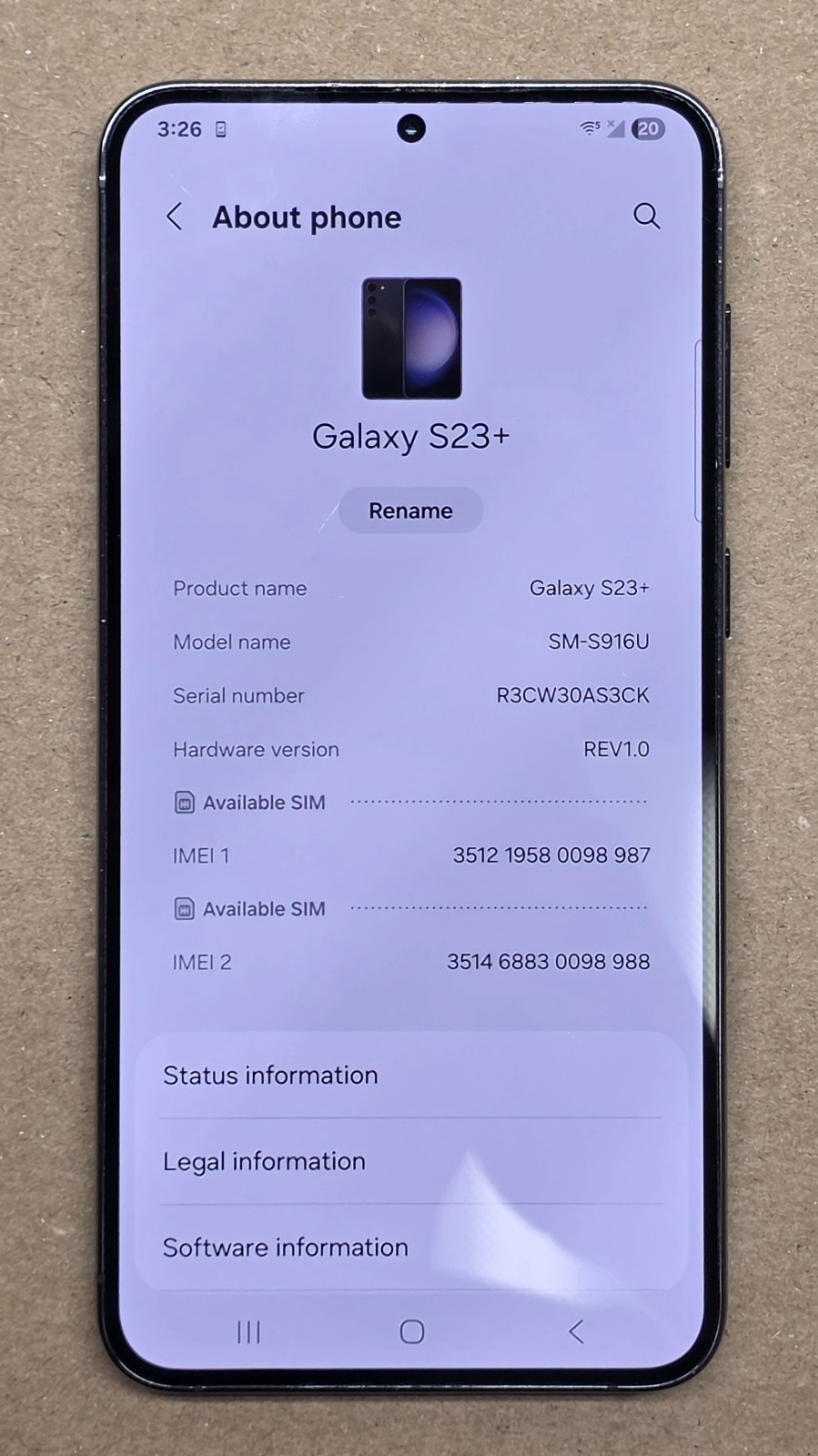 Samsung Galaxy S23+ Phantom Black 256GB Verizon