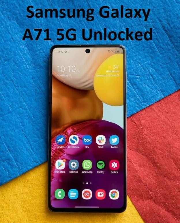Samsung Galaxy A71 UW 5G SM-A716U 128GB Prism Black T-Mobile Factory Unlocked OB