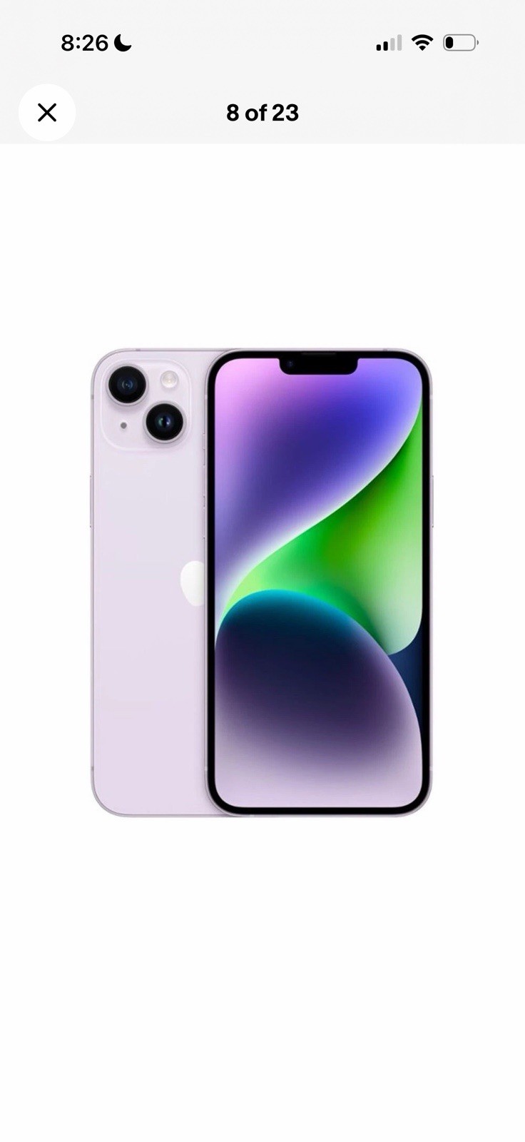 Apple iPhone Smartphone Purple Bar Style Dual Rear Cameras Multiple Colors