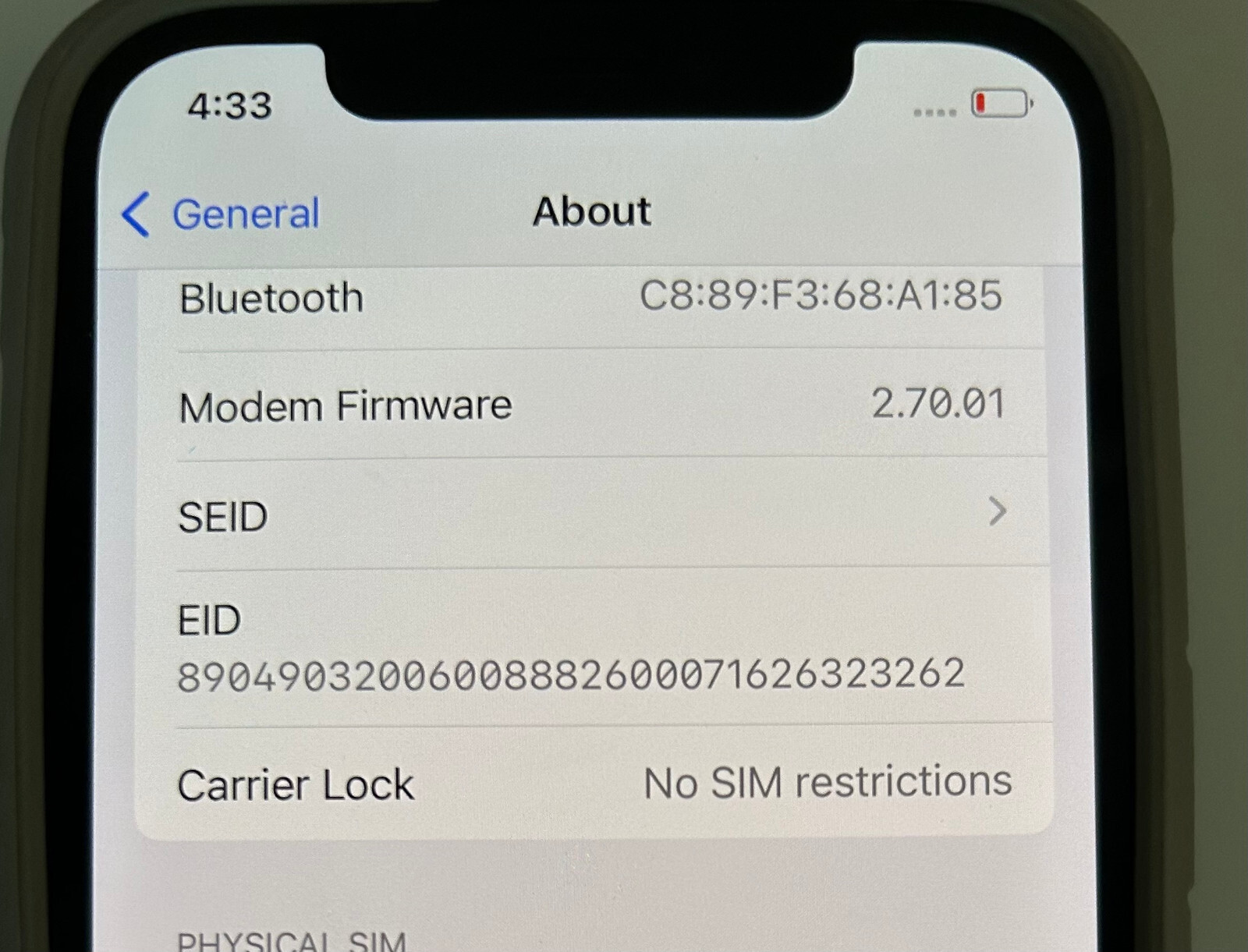 Apple iPhone 12 128GB Black UNLOCKED – Excellent Condition