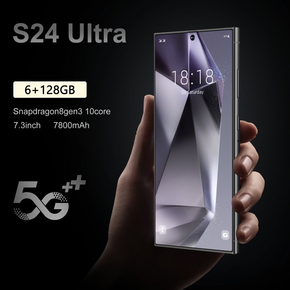 New S24 Ultra 5G Smartphone 7.3″ Factory Unlocked Android Cellphones Dual SIM