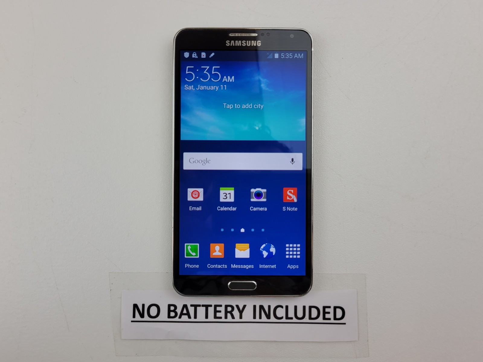 Samsung Galaxy Note 3 (SM-N900V) 32GB – Black (GSM Unlocked) Smartphone – H3561
