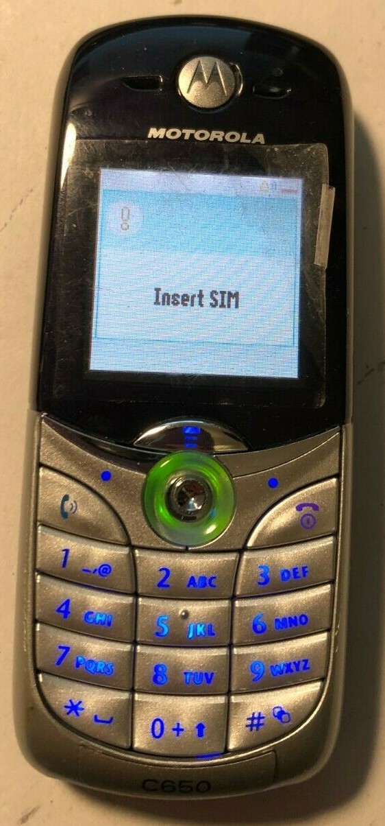 READ 1ST Motorola C650 (T-Mobile) Silver MINT Production Phone