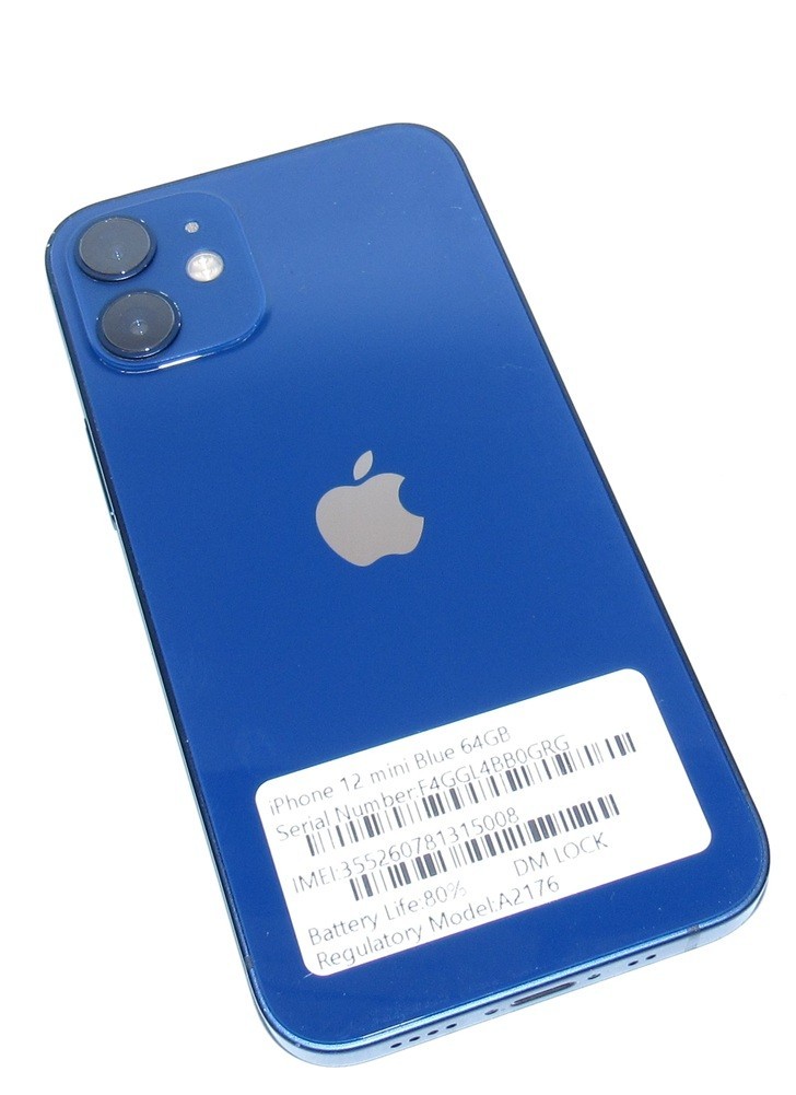 Apple iPhone 12 mini Blue– 64GB -A2176 – Locked To Device Management