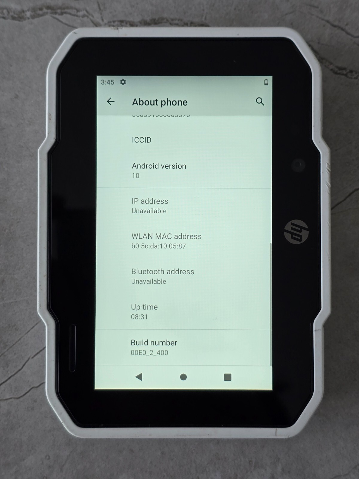 HP Bridge Tablet TCP-F135 Prototype