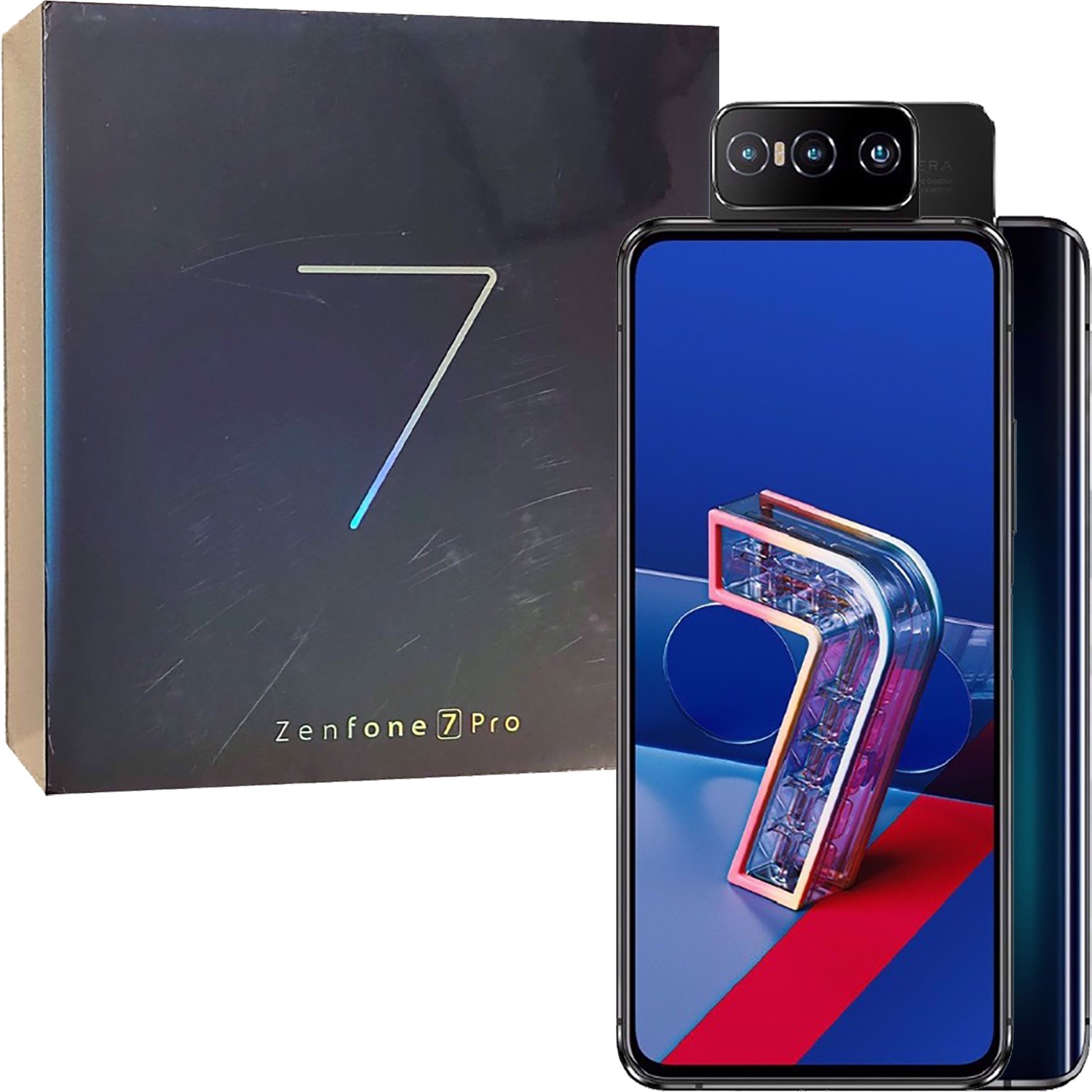 Asus Zenfone 7 Pro 5G Aurora Black 256GB + 8GB Dual-SIM Unlocked GSM NEW