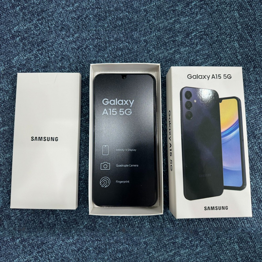 Samsung A15 5G 128GB Black Factory Unlocked SM-A156U Brand New Sealed Phone