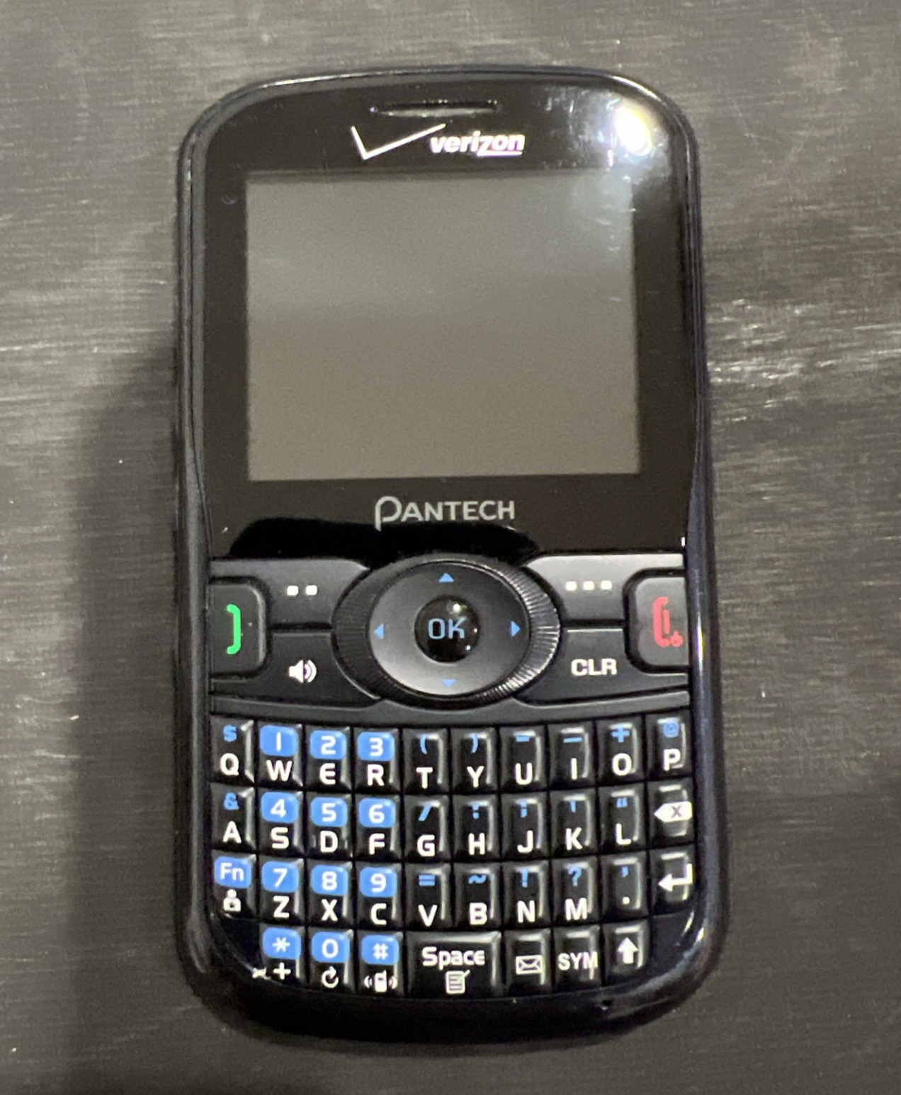 Pantech Caper – Dark Blue (Verizon) Cellular Phone – Working – No Battery