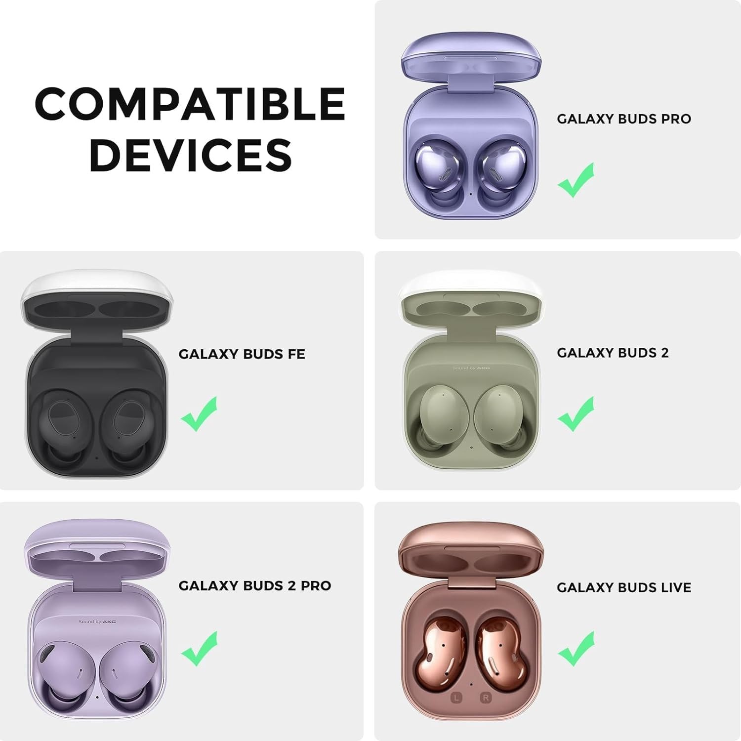 Samsung Galaxy Buds FE (2023) Protective Case – Shock-Proof Wireless Charging Bl