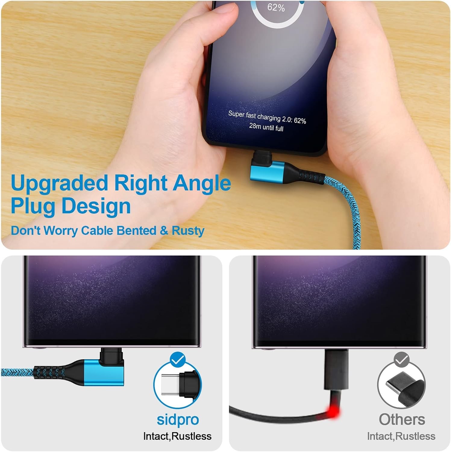 2-Pack 6ft USB-C Fast Charger Adapter for Samsung Galaxy S26 Ultra, Pixel 10