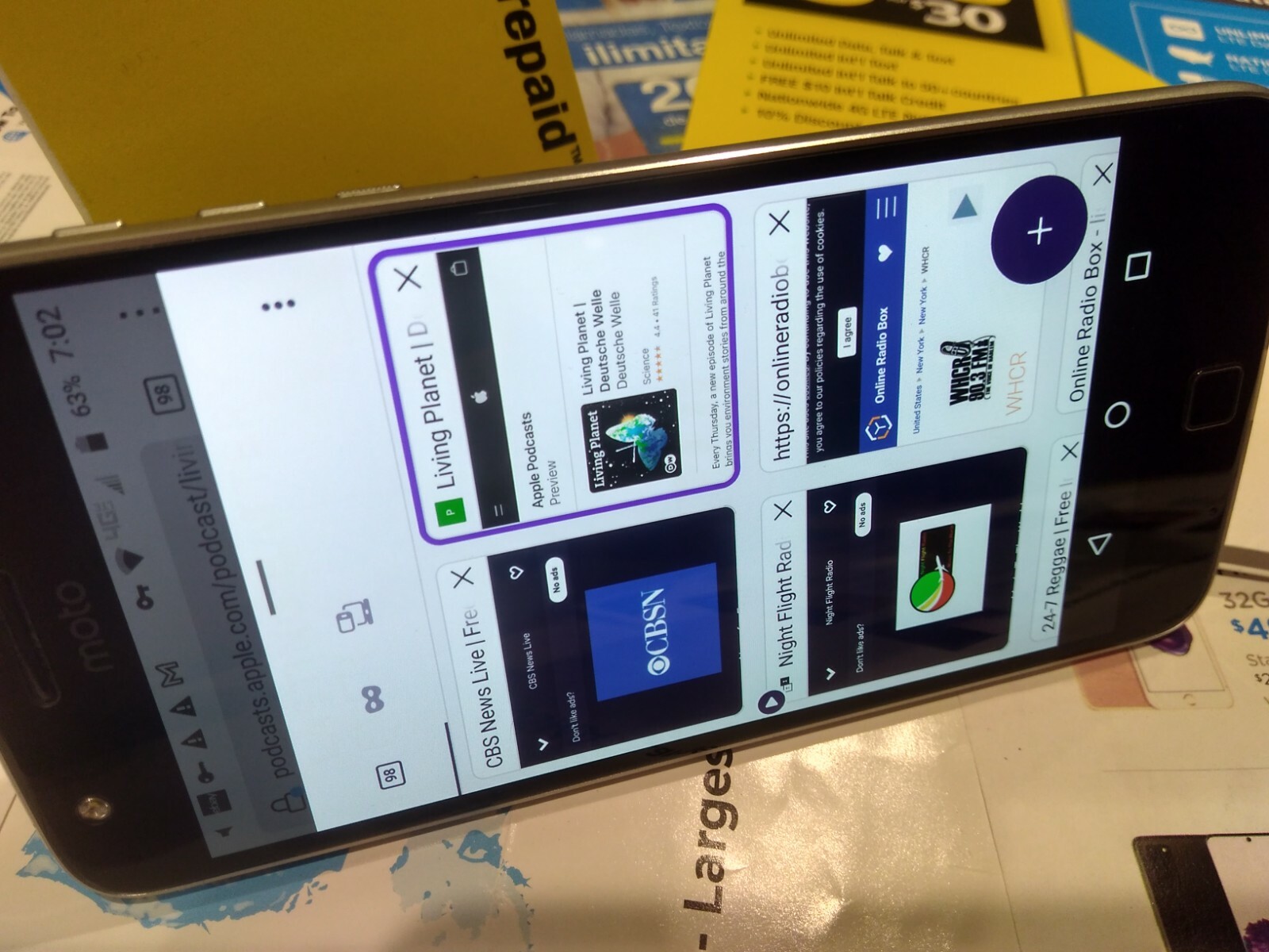 PRIVACY! MOTOROLA Z4 WHT+PROJECTOR+JBL + ATT SERVC +SBOOST Snapdrg625 HOMESETUP