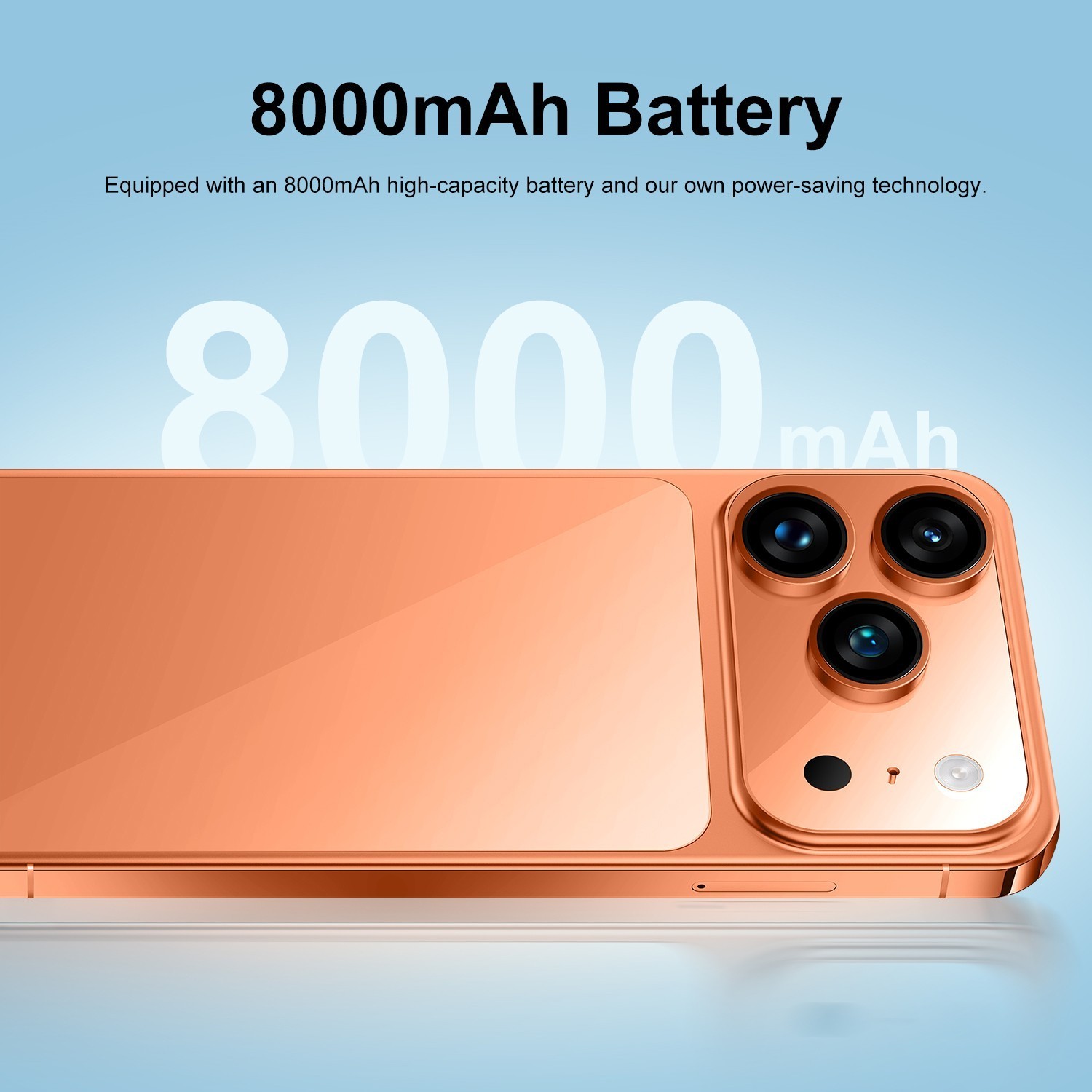 I17 Pro Max Unlocked Phone 5G – 8GB+256GB Dual SIM Cell Phone – 6.8″ HD Display