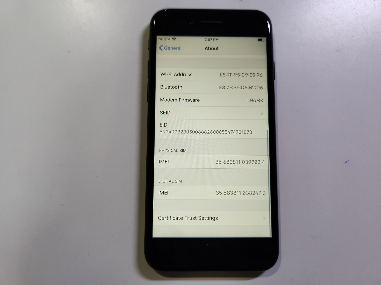 Apple iPhone SE 2nd Gen A2275 64GB Unlocked Clean IMEI BH=83% *RARE* iOS 13.7