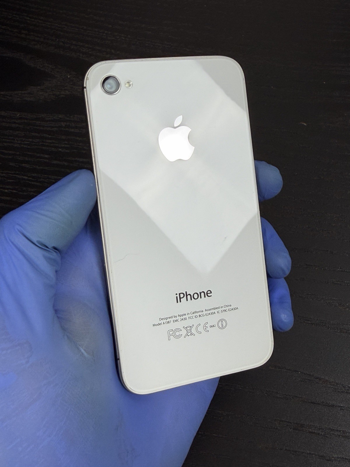 RARE Apple iPhone 4s 16GB White A1387 IOS 6.1.3 Verizon Grade B