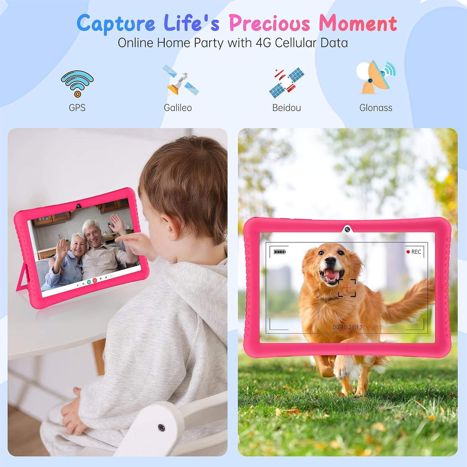 10 Inch 4G SIM Unlocked Android 14 Tablet with IPS SIM Card Slot Inch Android