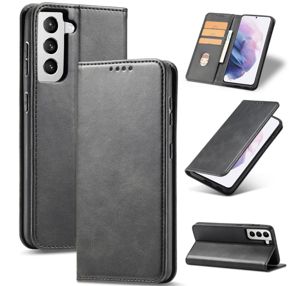 For Samsung Galaxy S23 5G S22 S21 FE S20 FE A52 Cover Leather Wallet Book Phone