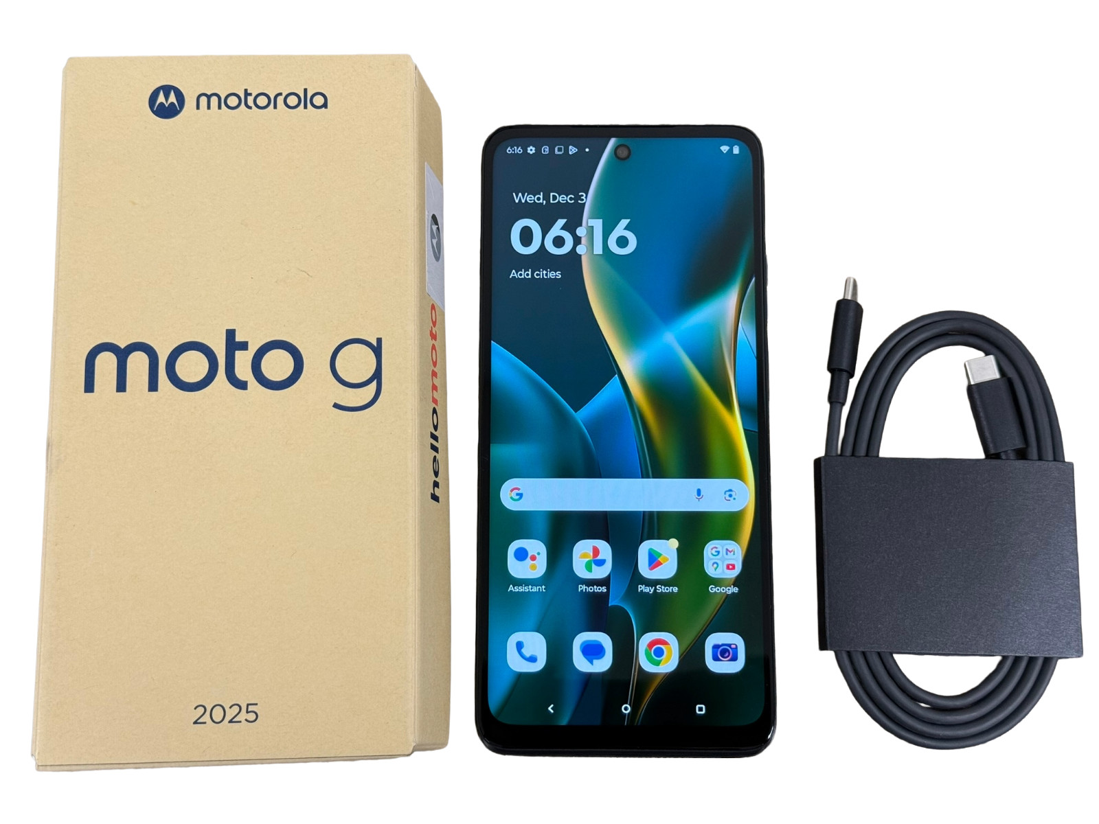 Motorola Moto G 5G 2025 XT2513 128GB AT&T Cricket Boost Forest Gray Open Box