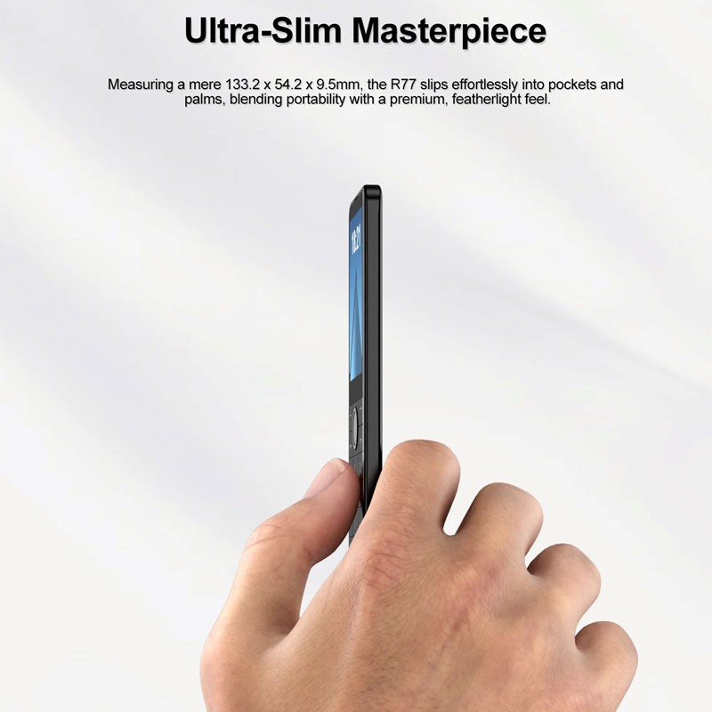 Unlocked DOOV R77 PRO Thin Android 14 Smartphone Dual SIM Phone Keyboard Mobile