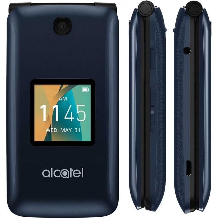 Alcatel Go Flip 4044W – Blue (Unlocked) Flip Phone – VERY GOOD