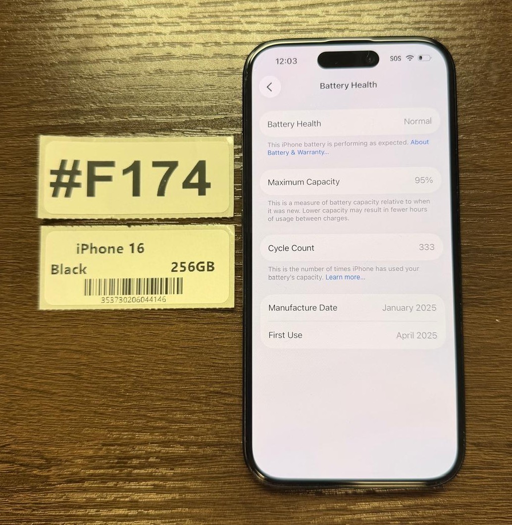 Apple iPhone 16 256GB Black – For AT&T