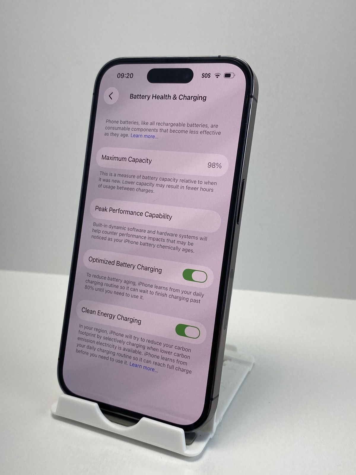 Apple iPhone 14 Pro A2650 512GB Deep Purple 98% battery health Factory Unlocked