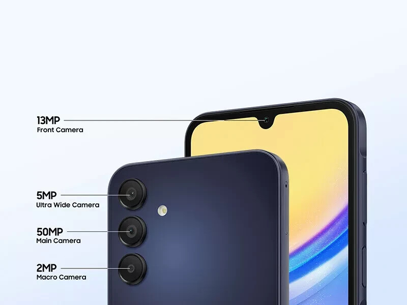 For T-Mobile ✨ Samsung Galaxy A15 5G SM-A156U 64GB Blue Black – FLAWLESS