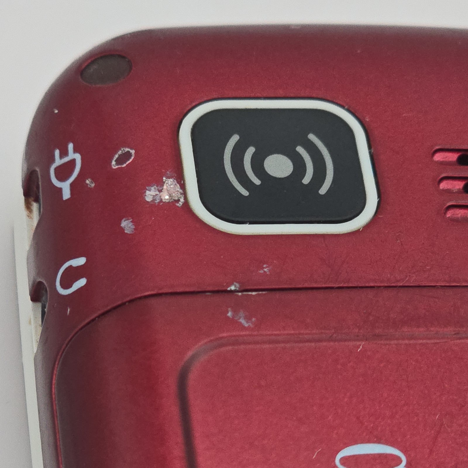 Doro 6620 -Rare Red Mobile Phone Flip Fold Simple Big Button- untested