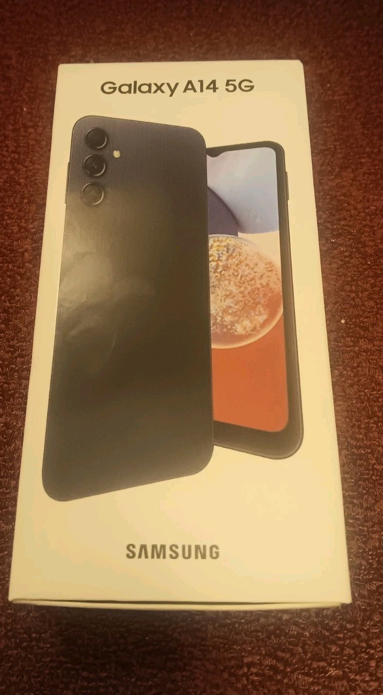 Samsung Galaxy A14 5G Black 64GB Smartphone SM-A146U With A Ting Sim Card NEW