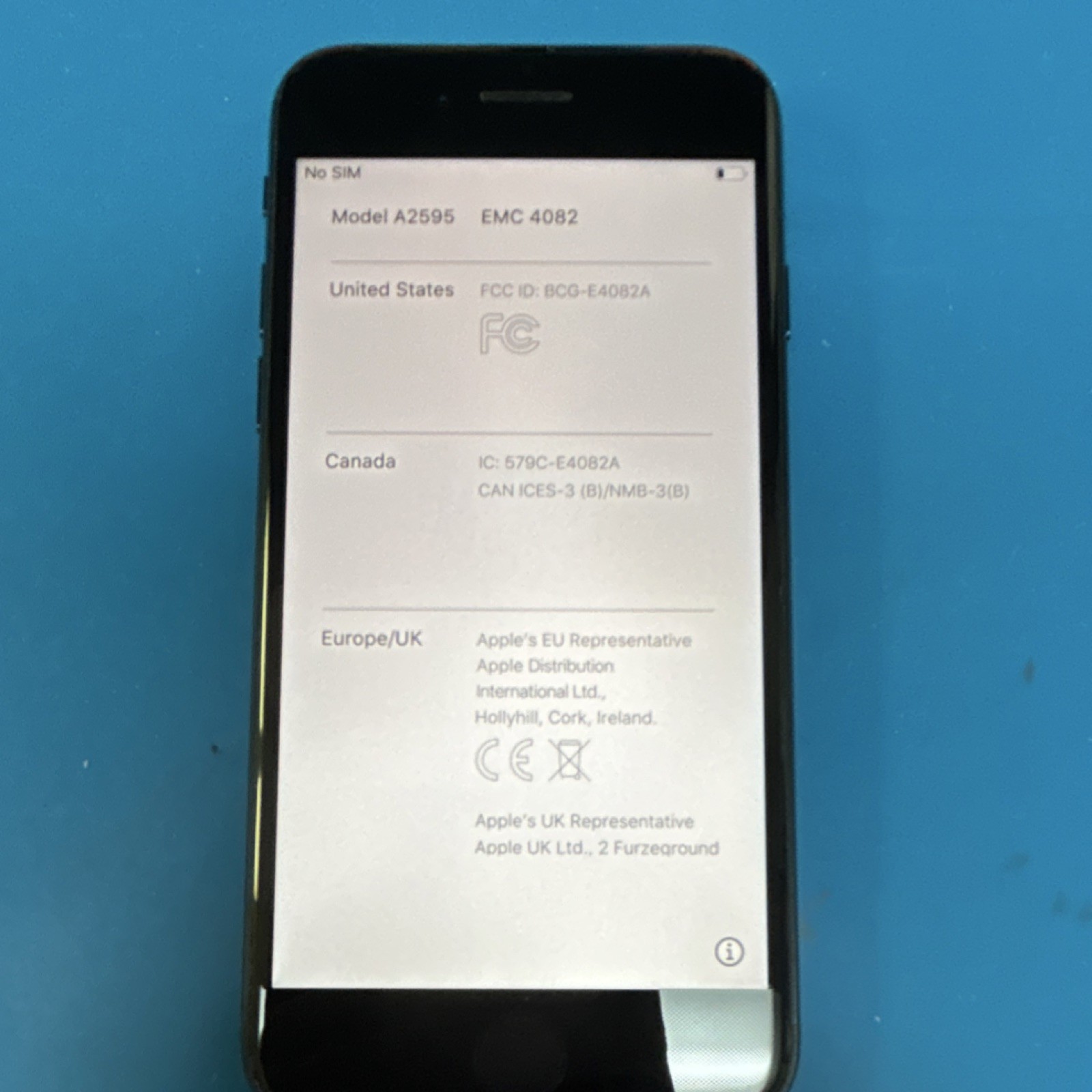 Apple iPhone SE (2n d Generation) Good Condition Black iOS 26 SIM Card and ESIM