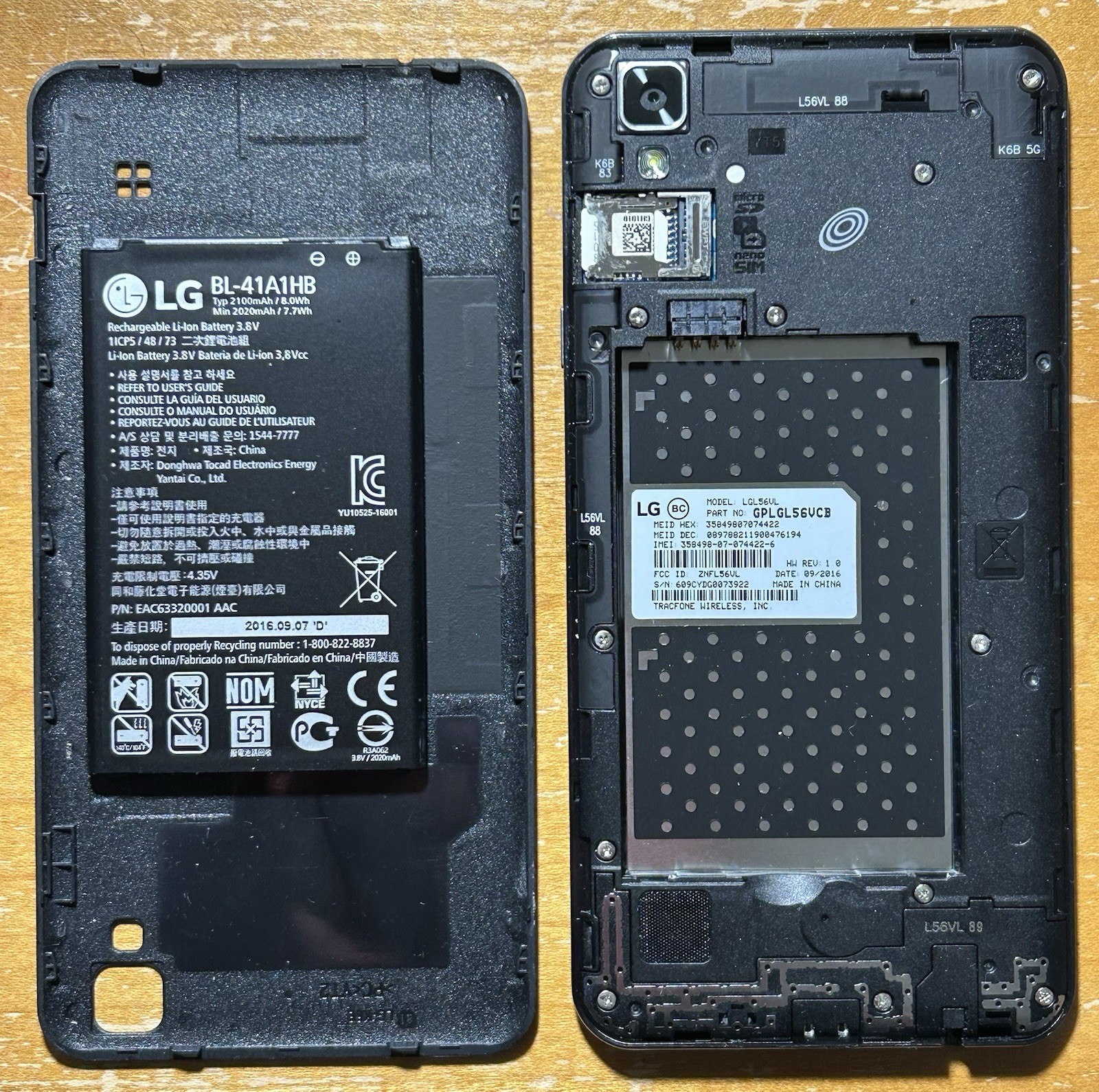 LG X Style LGL56VL Tracfone Smartphone 8GB Black Original Buyer/Owner Clean Used