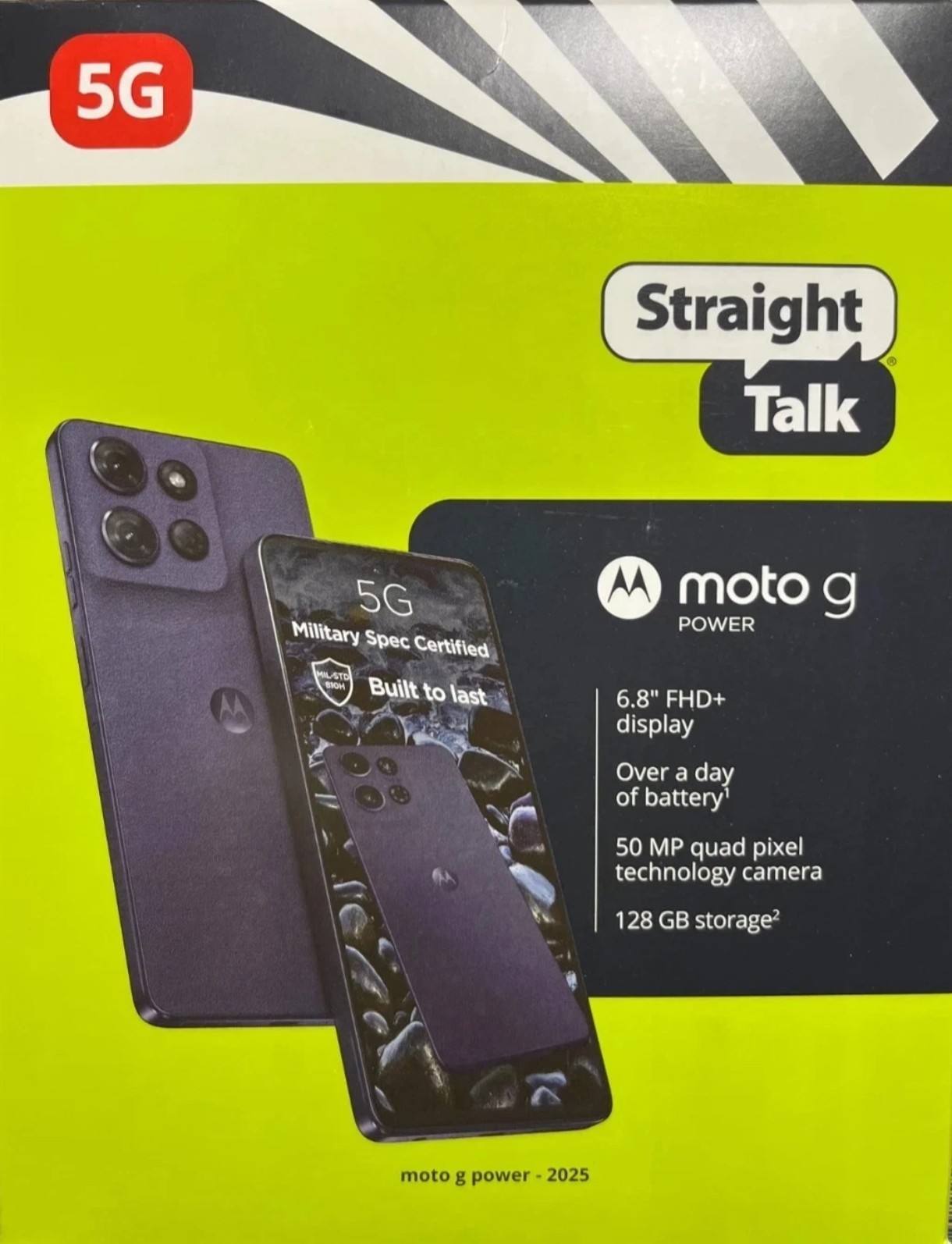 Motorola Moto G Power 5G [2025] 128GB[Straight Talk Prepaid Smartphone] Open Box