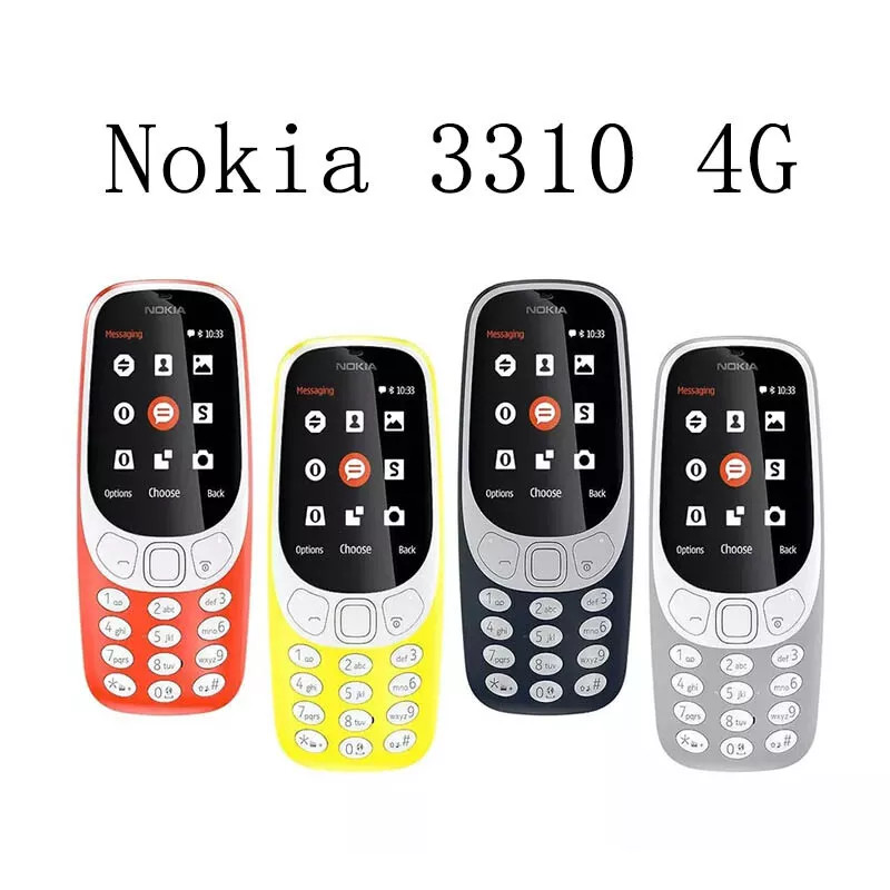 Original Unlocked Nokia 3310 4G LTE 512MB Rom 256MB RAM Phone 2.4″