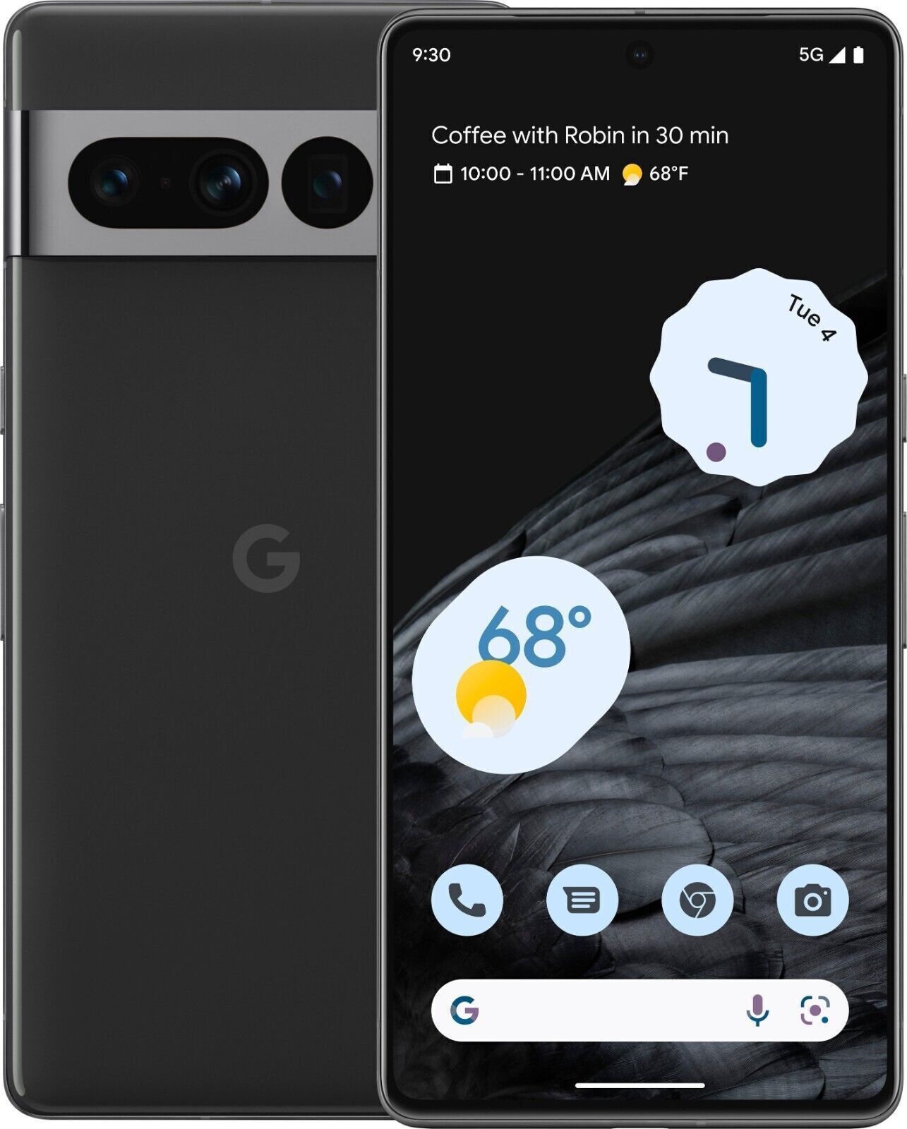 Google Pixel 7 Pro – 128GB – Black White Hazel – Unlocked – Image Burn